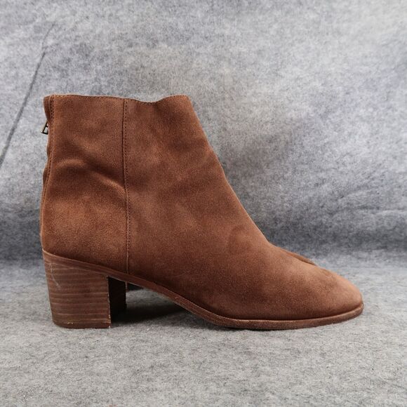 Madewell Shoes Womens 11 Bootie Leather Block Heel Pauline Fashion Boho Boot Zip - Picture 16 of 16